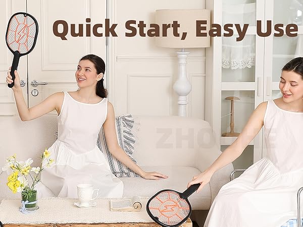 Electric Fly Swatter 2 Pack (Black &amp;amp; Gray)
