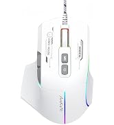 Wired Gaming Mouse,Ergonomic Wired Mouse ,MMO Gaming Mouse with 5 Adjustable DPI up to 7200, 7 Pr...