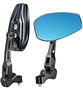 VAZESWIN Aluminum Alloy Rainproof Foldable Motorcycle Mirrors with M10 Bolts, CNC Machined HD Ant...