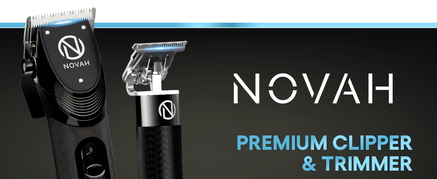 Novah Professional Hair Clippers for Men Professional Barber Clippers and Trimmer Set