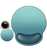 AIMSA Ergonomic Mouse Pad with Wrist Support, Gel Non-Slip PU Base Gradient Wrist Rest Pad for Ho...