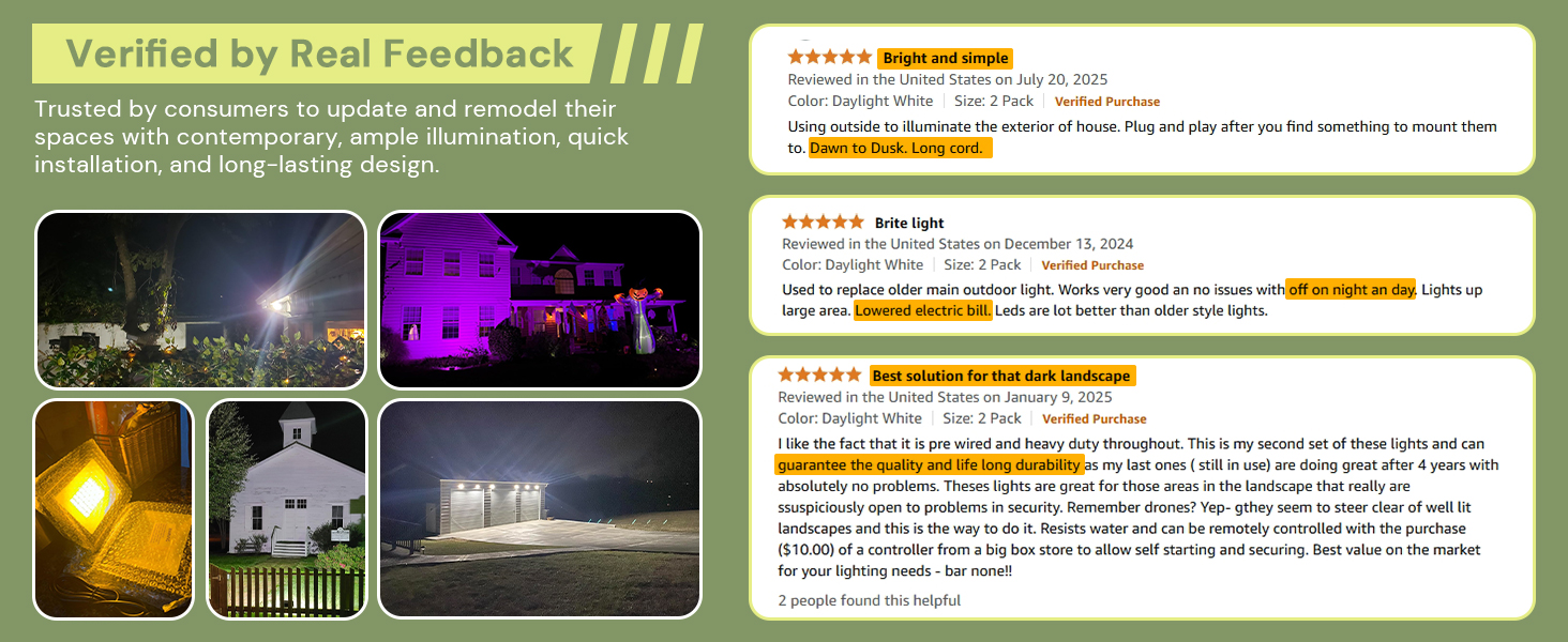 verified by real feedback