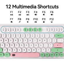 wireless typewriter keyboard mouse combo