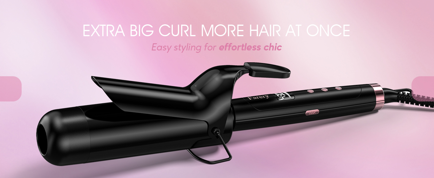 farery large barrel curling iron