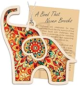 Elephant Gifts for Women, Valentines Day for Friends, Friendship Elephant Suncatcher with Story C...