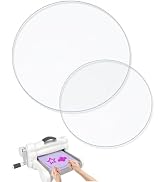 UCEC 2 Pack Circular Cutting Pads for Die Cutting Machine, Clear Acrylic Cutting Pads Die Cutting...