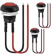3 Pack 12 mm Momentary Push Button Switches, BENACES IP20 Dustproof Instantaneous Push Button ON-...