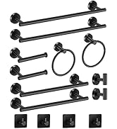 Hinmood Bathroom Hardware Set 14 Pieces, Bathroom Accessories Set with Stainless Steel 2 Packs 24...
