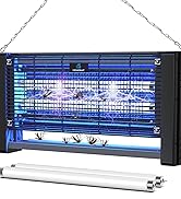 Homesuit Indoor Bug Zapper 20W, Powerful 3000V Electric Bug Zapper, Mosquito, Moth, Wasp, Insect ...