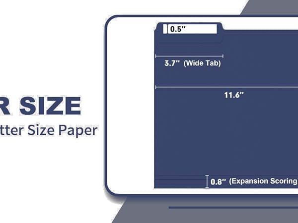 cut tab folder