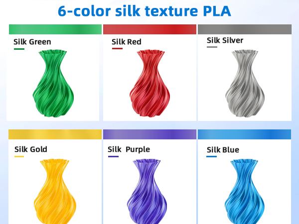 6-color silk texture PLA
