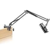 Metal Tablet Holder for Kindle Reading in Bed, Easy Adjust Hands Free Lazy Arm Mount for Kindle A...