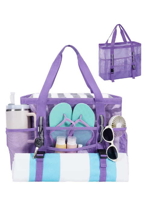 mesh beach bag