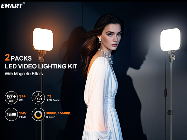 LED VIDEO LIGHTING KIT