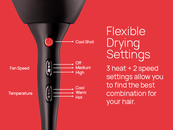 Ionic Salon Hair Dryer - Black 2 nozzles (Premium A+)