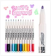 Shimmering Marker Metallic with Colorful Outline and Shimmering Effect for Fun Art Craft DIY