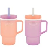 Infantino My 1st Tumbler, 10 Oz. Durable Plastic Sippy Cup with Silicone Leak-Resistant Straw &amp; H...