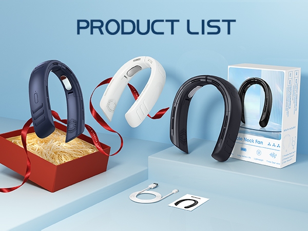neck fan rechargable portable neck fan foldable neck fan personal fan neck fans that blow cold air