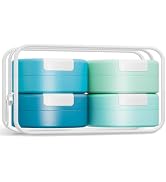 Gemice Travel Containers for Toiletries, Magnetic Travel Containers, TSA Approved Cream Jars with...