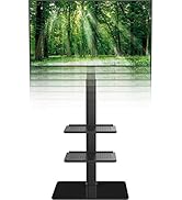 Universal Floor TV Stand with Mount for 19 to 42 inch Flat Screen TV, 100 Degree Swivel,Adjustabl...