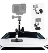 Selens Adjustable Car Magnetic Camera Mount Kit: 88MM Magnetic Base and 6inch Magic Arm, Magnet M...