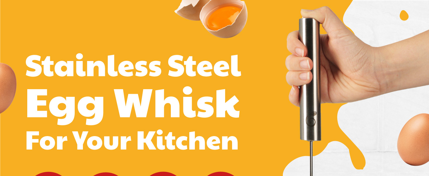 Stainless steel push whisk Egg Beater durable and easy to use, egg whisker hand push
