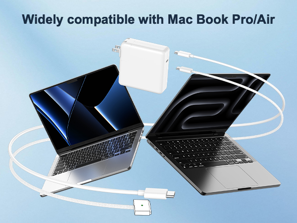 140W Charger for MacBook Pro 14 16 inch MacBook Air 13 15 inch M4 M3 M2 M1, Magnetic 3 Cable