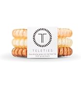 TELETIES - Spiral Hair Coils - Ponytail Holder Hair Ties for Women - Phone Cord Hair Ties - Stron...