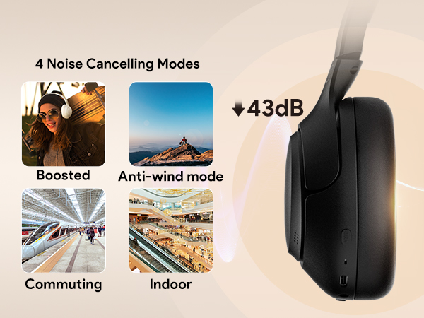 4 Noise Cancelling Modes