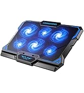 Laptop Cooling Pad, Laptop Cooler with 6 Quiet Led Fans for 15.6-17 Inch Laptop Cooling Fan Stand...