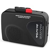 Walkman Cassette Players Recorders AM/FM Radio, Portable Tape Player Records to Tape Built in Spe...