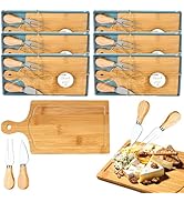 6 Set Bridal Baby Shower Cheese Prizes Wooden Serving Board Gift Set for Guests Housewarming Gift...