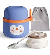 Pawovdeq 10 oz Kids Stainless Steel Soup Bento Lunch Thermos For Hot Food,Vacuum Insulated Food J...