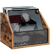 CHOEZON Vinyl Record Storage Wall Mount, Vintage Record Display Holder, Album Record Crate, LP Di...