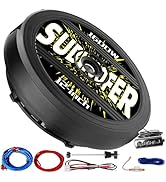 12" Active Spare Tire Subwoofer - 1600W Power, Plug &amp; Play Car Subwoofer with Remote Control | Sp...