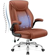 Office Chair, Big and Tall Ergonomic Desk Chair, Executive Leather Computer Chair with Adjustable...