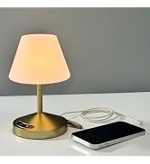 OUTON Rechargeable Cordless Waterproof Shower &amp; Table Lamp with USB Output, Touch Dimming, 3 Colo...