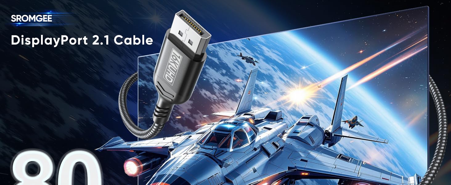 16k Displayport 2.1 Cable