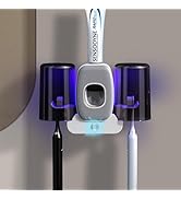 Toothbrush Holders for Bathrooms,Rechargeable Cordless Wall Mounted Tooth Brushing Holder,Electri...