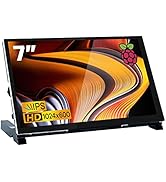 Hosyond 7 Inch IPS LCD Touch Screen Raspberry Pi Monitor Display 1024×600 Capacitive Screen HDMI ...