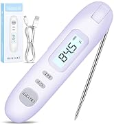Meat Thermometer Digital - Instant Read Food Thermometer for Cooking Grilling Air Fryer Griddle P...