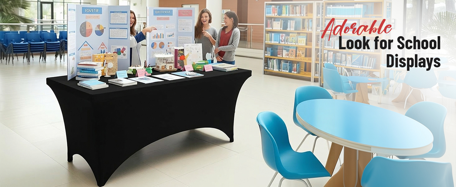 5ft spandex table cover, 5ft fitted table cloth rectangle tablecover, black fitted tablecloth 5ft