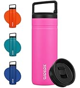 BJPKPK Insulated Water Bottle with 2 Lids,20 oz Double Wall Stainless Steel Vacuum Tumbler Travel...