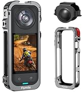 Utility Frame Case Cage for Insta360 X5, Metal Protective Case with Silicone Lens Cap Guard - Col...