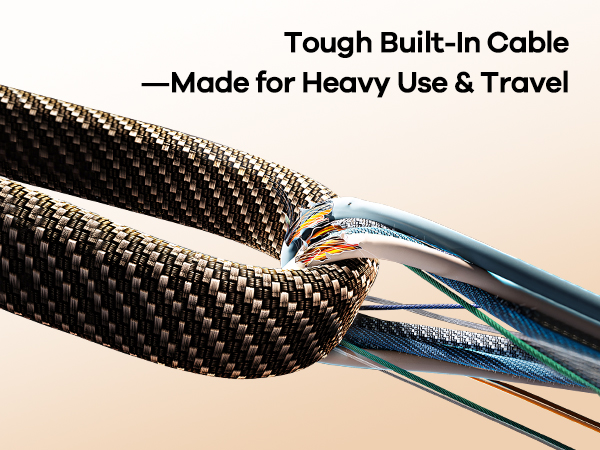 power bank with Built-In Cable