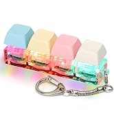 Keyboard Fidget Toys for Adults Keyboard Clicker with LED Light Keychain Fidget Sensory Fun Toys ...