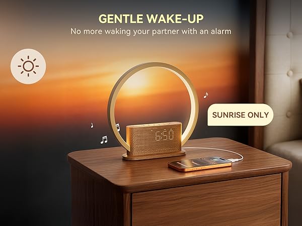 sunrise wake up light alarm clock