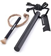 Ours Furtif Fire Starter Survival Tool - 1/2" Thick Flint and Steel Ferro Rod - Survival Kit Fire...