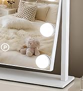 homtang Vanity Mirror with Lights, 13x11 Inch Makeup Mirror with 12 Dimmable Bulbs for 3 Lighting...