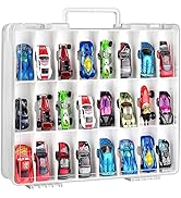 ALCYON Double Sided Toy Storage Organizer Case for Hot Wheels Car, for Matchbox Cars, for Mini To...